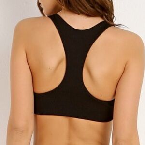 L Space Terra Ribbed keyhole cutout Racerback swim top. NWOT. XS